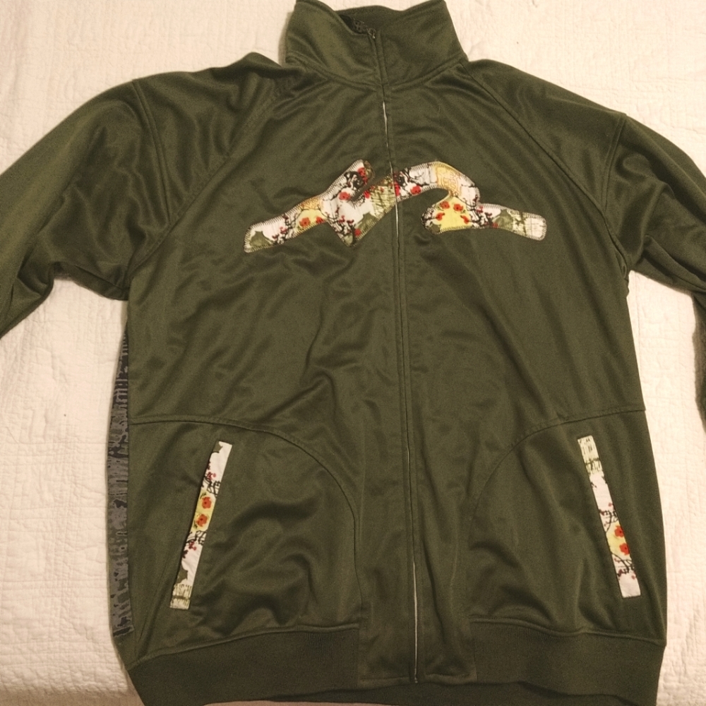 Five Pointz Cherry Blossom Sakura Zip Up Y2K Jacket 3XL